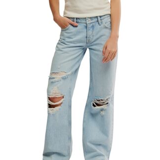 Free People We The Free Tennessee Low Rise Boyfriend Jeans in Outlaw
