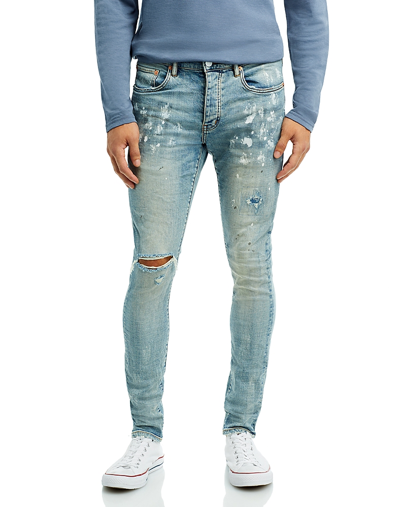 Purple Brand Painters Jeans Slim Fit in Light Indigo