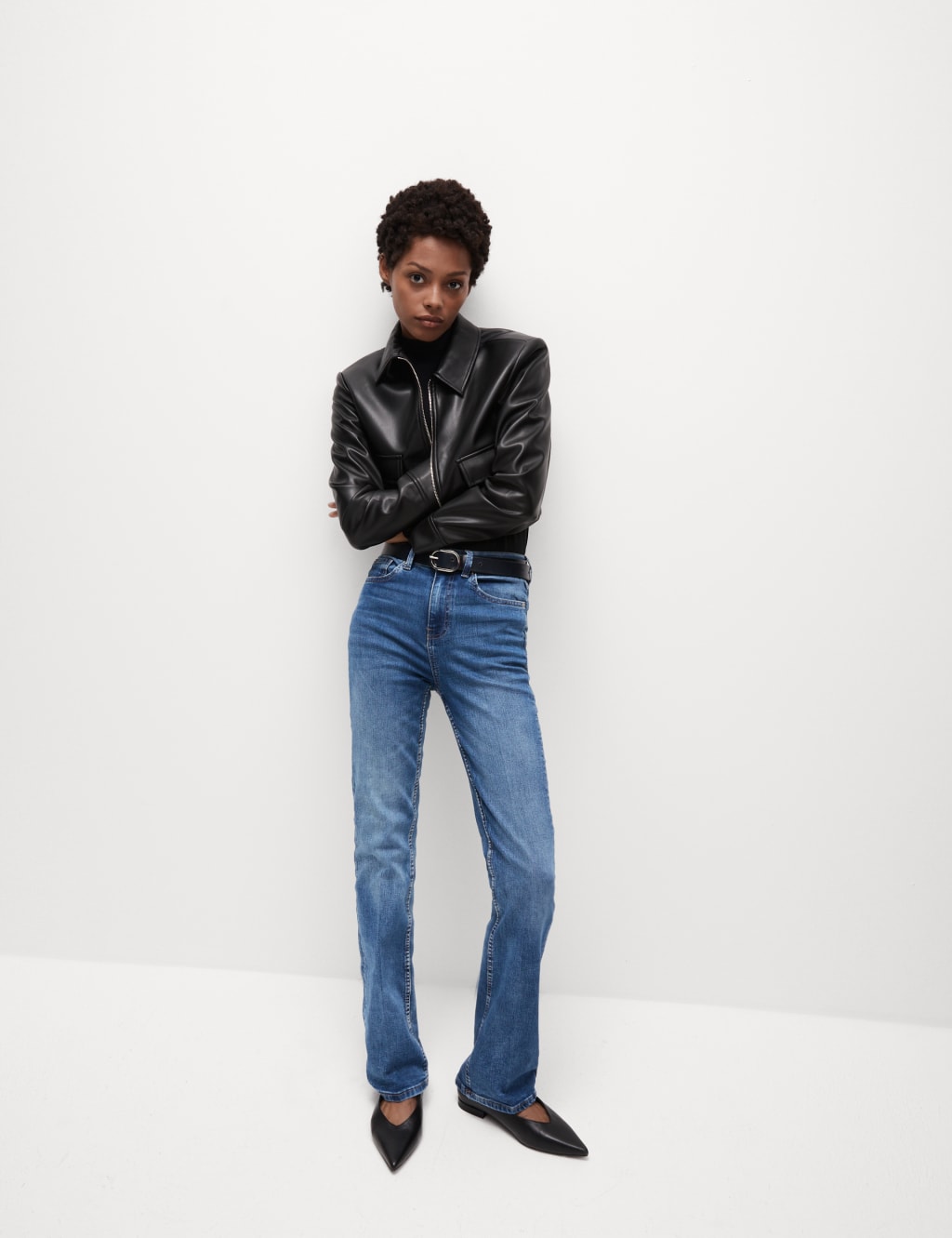 M&S Eva Bootcut Jeans Light Indigo
